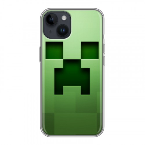 Дизайнерский пластиковый чехол для Iphone 14 Minecraft