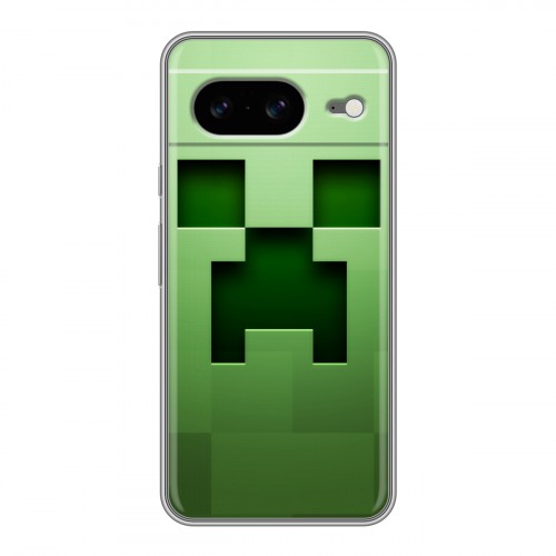 Дизайнерский силиконовый чехол для Google Pixel 8 Minecraft