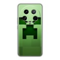 Дизайнерский силиконовый чехол для Xiaomi 14 Ultra Minecraft