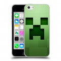 Дизайнерский пластиковый чехол для Iphone 5c Minecraft