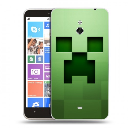 Дизайнерский пластиковый чехол для Nokia Lumia 1320 Minecraft