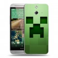 Дизайнерский пластиковый чехол для HTC One E8 Minecraft