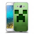 Дизайнерский пластиковый чехол для Samsung Galaxy E5 Minecraft