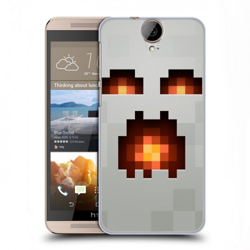 Дизайнерский пластиковый чехол для HTC One E9+ Minecraft