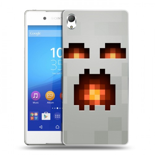 Дизайнерский пластиковый чехол для Sony Xperia Z3+ Minecraft