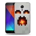 Дизайнерский пластиковый чехол для Meizu MX5 Minecraft