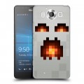 Дизайнерский пластиковый чехол для Microsoft Lumia 950 Minecraft