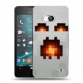 Дизайнерский пластиковый чехол для Microsoft Lumia 550 Minecraft