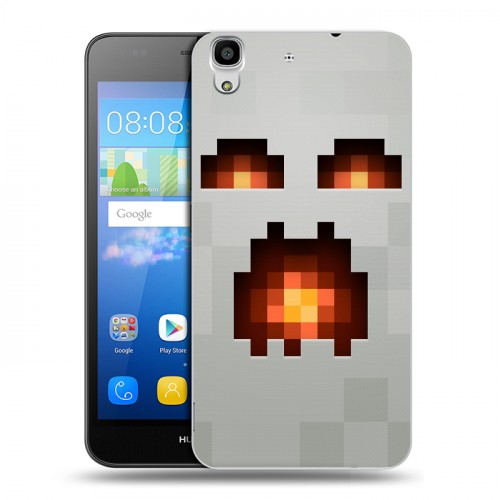 Дизайнерский пластиковый чехол для Huawei Y6 Minecraft