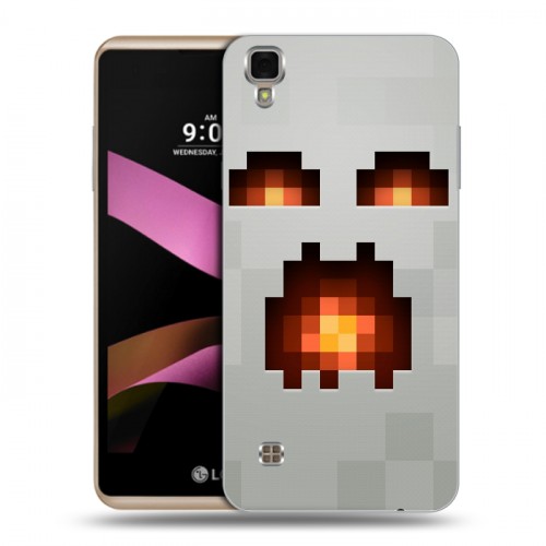 Дизайнерский силиконовый чехол для LG X Style Minecraft