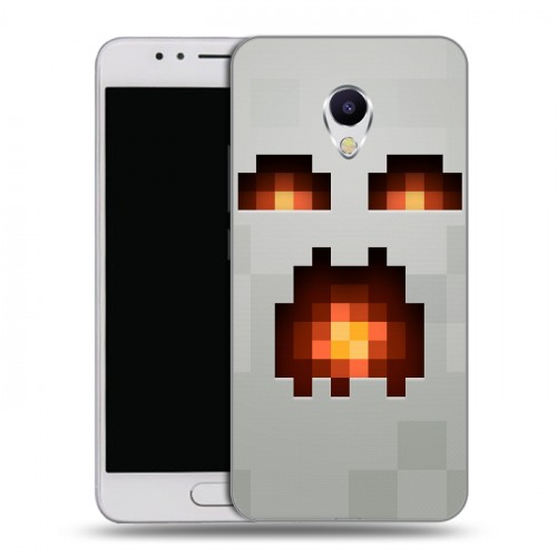 Дизайнерский силиконовый чехол для Meizu M5s Minecraft