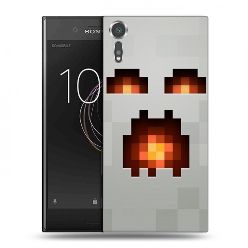 Дизайнерский пластиковый чехол для Sony Xperia XZs Minecraft