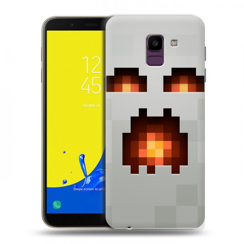 Дизайнерский пластиковый чехол для Samsung Galaxy J6 Minecraft