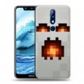 Дизайнерский силиконовый чехол для Nokia 5.1 Plus Minecraft