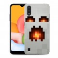 Дизайнерский силиконовый чехол для Samsung Galaxy M01 Minecraft