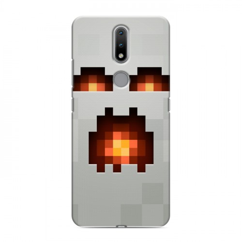 Дизайнерский силиконовый чехол для Nokia 2.4 Minecraft