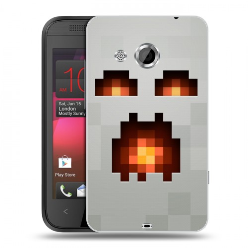 Дизайнерский пластиковый чехол для HTC Desire 200 Minecraft