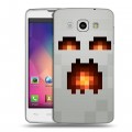 Дизайнерский пластиковый чехол для LG L60 Minecraft