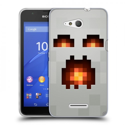 Дизайнерский пластиковый чехол для Sony Xperia E4g Minecraft