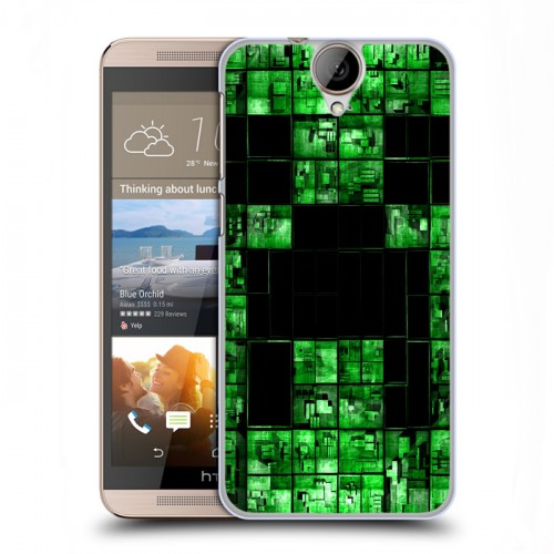 Дизайнерский пластиковый чехол для HTC One E9+ Minecraft