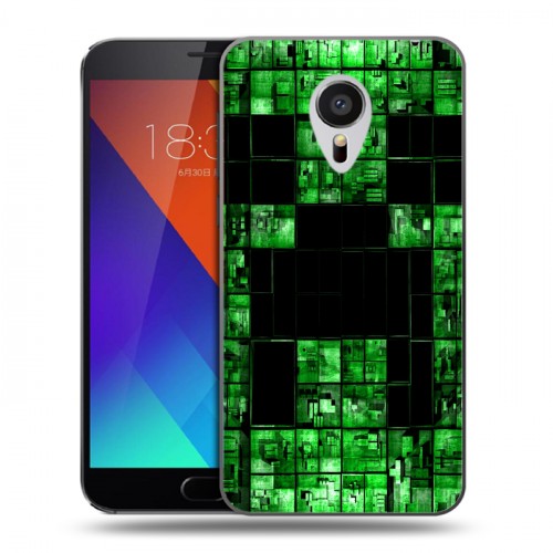 Дизайнерский пластиковый чехол для Meizu MX5 Minecraft