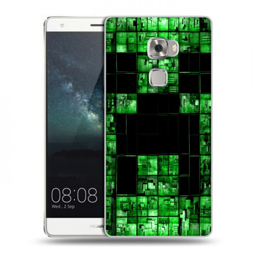 Дизайнерский пластиковый чехол для Huawei Mate S Minecraft