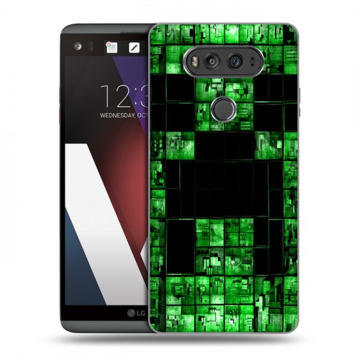 Дизайнерский пластиковый чехол для LG V20 Minecraft