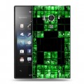 Дизайнерский пластиковый чехол для Sony Xperia acro S Minecraft