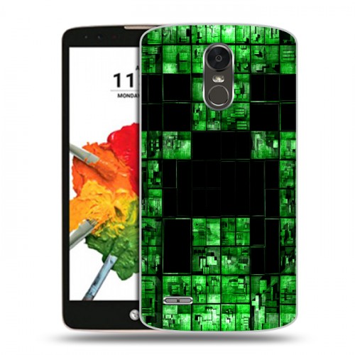 Дизайнерский пластиковый чехол для LG Stylus 3 Minecraft