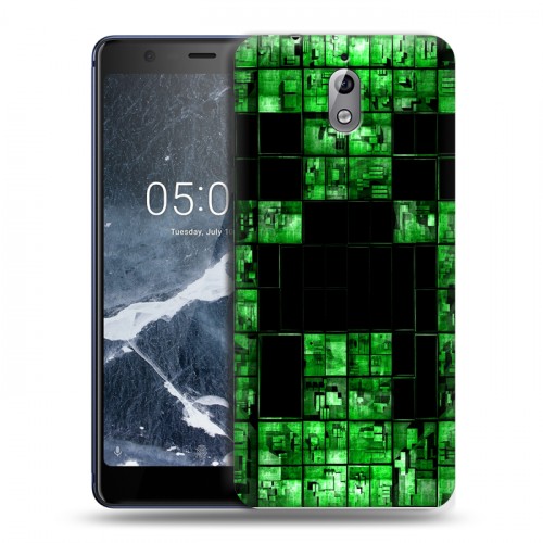 Дизайнерский силиконовый чехол для Nokia 3.1 Minecraft