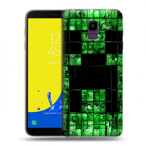 Дизайнерский пластиковый чехол для Samsung Galaxy J6 Minecraft