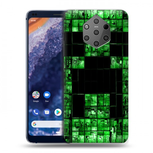 Дизайнерский силиконовый чехол для Nokia 9 PureView Minecraft