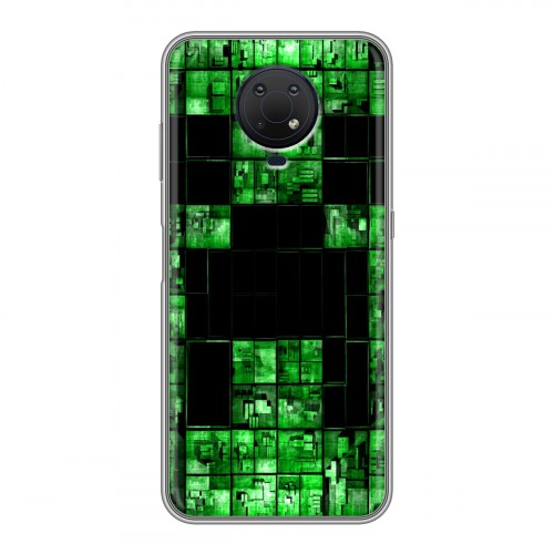 Дизайнерский силиконовый чехол для Nokia G10 Minecraft