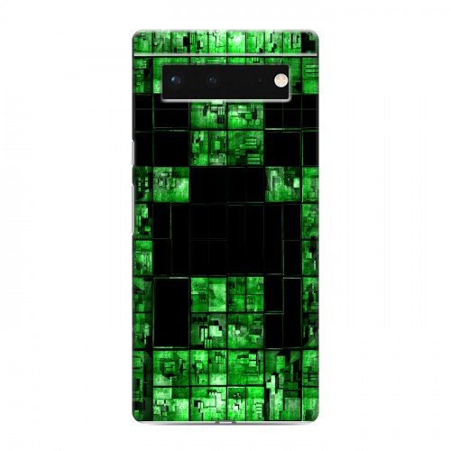 Дизайнерский пластиковый чехол для Google Pixel 6 Minecraft