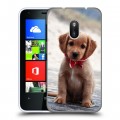 Дизайнерский пластиковый чехол для Nokia Lumia 620 Щенки