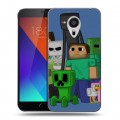 Дизайнерский пластиковый чехол для Meizu MX5 Minecraft