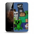 Дизайнерский пластиковый чехол для Huawei G8 Minecraft