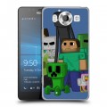 Дизайнерский пластиковый чехол для Microsoft Lumia 950 Minecraft