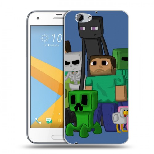 Дизайнерский силиконовый чехол для HTC One A9S Minecraft