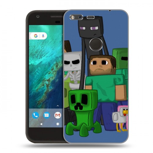 Дизайнерский пластиковый чехол для Google Pixel Minecraft