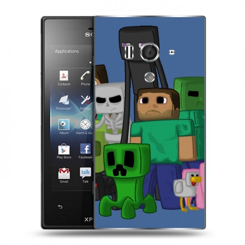 Дизайнерский пластиковый чехол для Sony Xperia acro S Minecraft