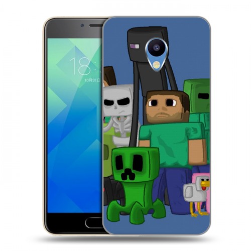 Дизайнерский пластиковый чехол для Meizu M5 Minecraft