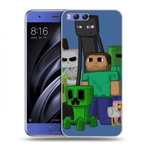 Дизайнерский пластиковый чехол для Xiaomi Mi6 Minecraft