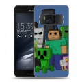 Дизайнерский силиконовый чехол для ASUS ZenFone AR Minecraft