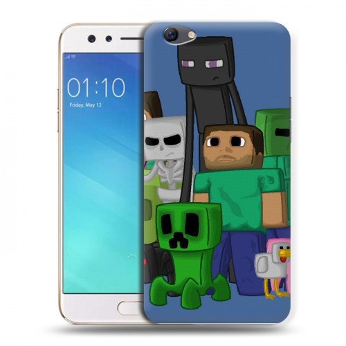 Дизайнерский силиконовый чехол для OPPO F3 Minecraft