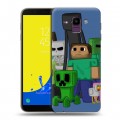 Дизайнерский пластиковый чехол для Samsung Galaxy J6 Minecraft