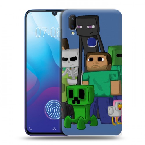 Дизайнерский пластиковый чехол для Vivo V11i Minecraft