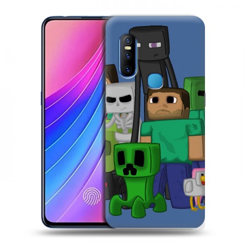 Дизайнерский силиконовый чехол для Vivo V15 Minecraft