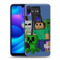 Дизайнерский пластиковый чехол для Xiaomi Mi Play Minecraft