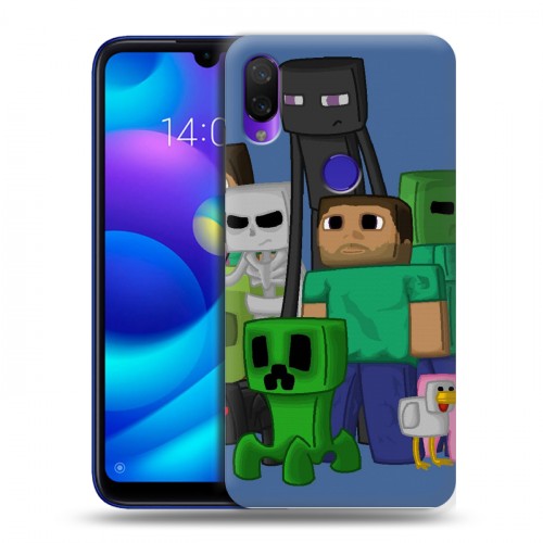 Дизайнерский пластиковый чехол для Xiaomi Mi Play Minecraft